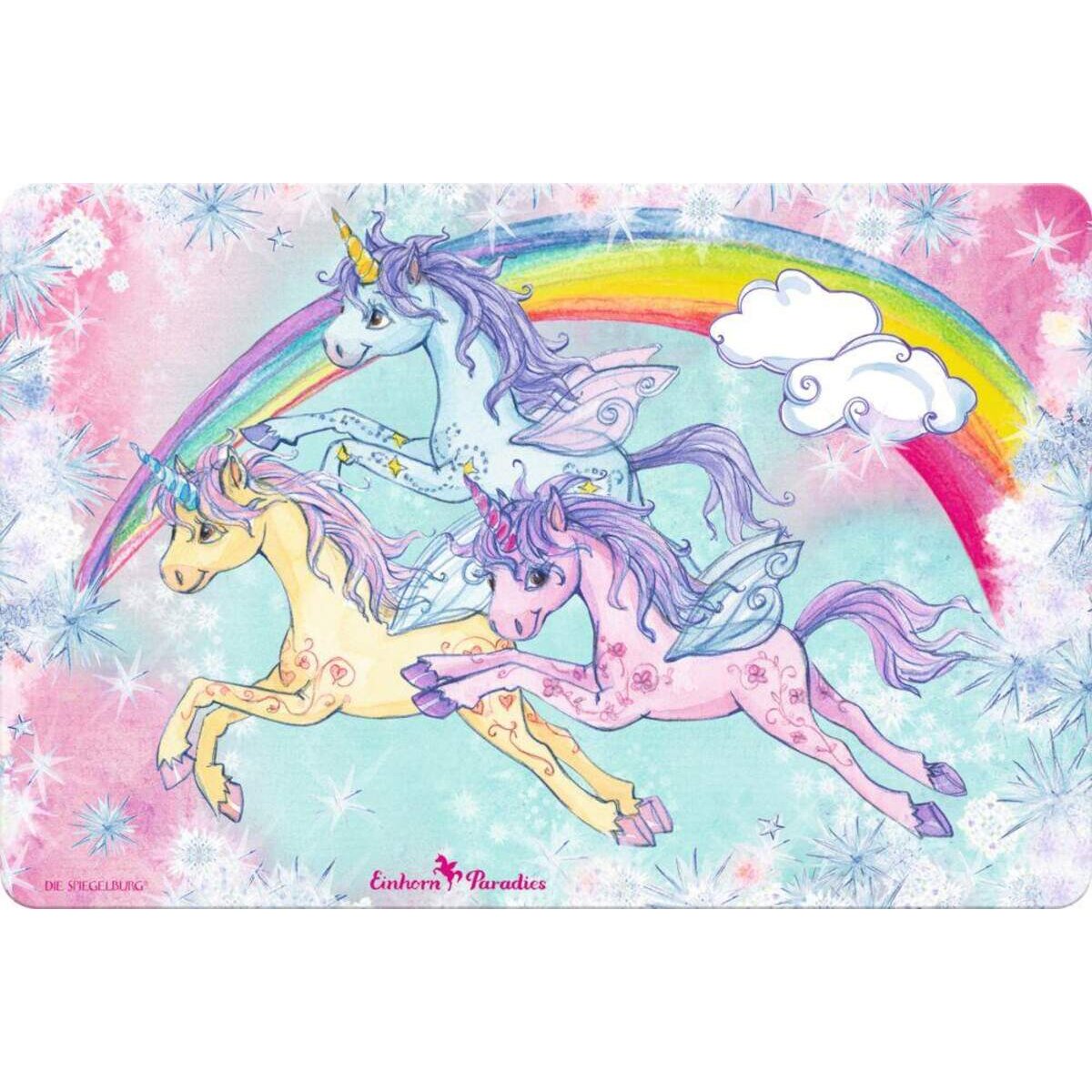 Die Spiegelburg Tischset Einhorn-Paradies