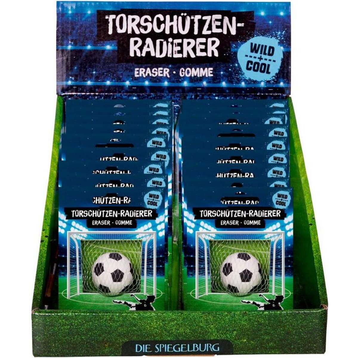 Die Spiegelburg Torschützen-Radierer Fußball Wild+Cool