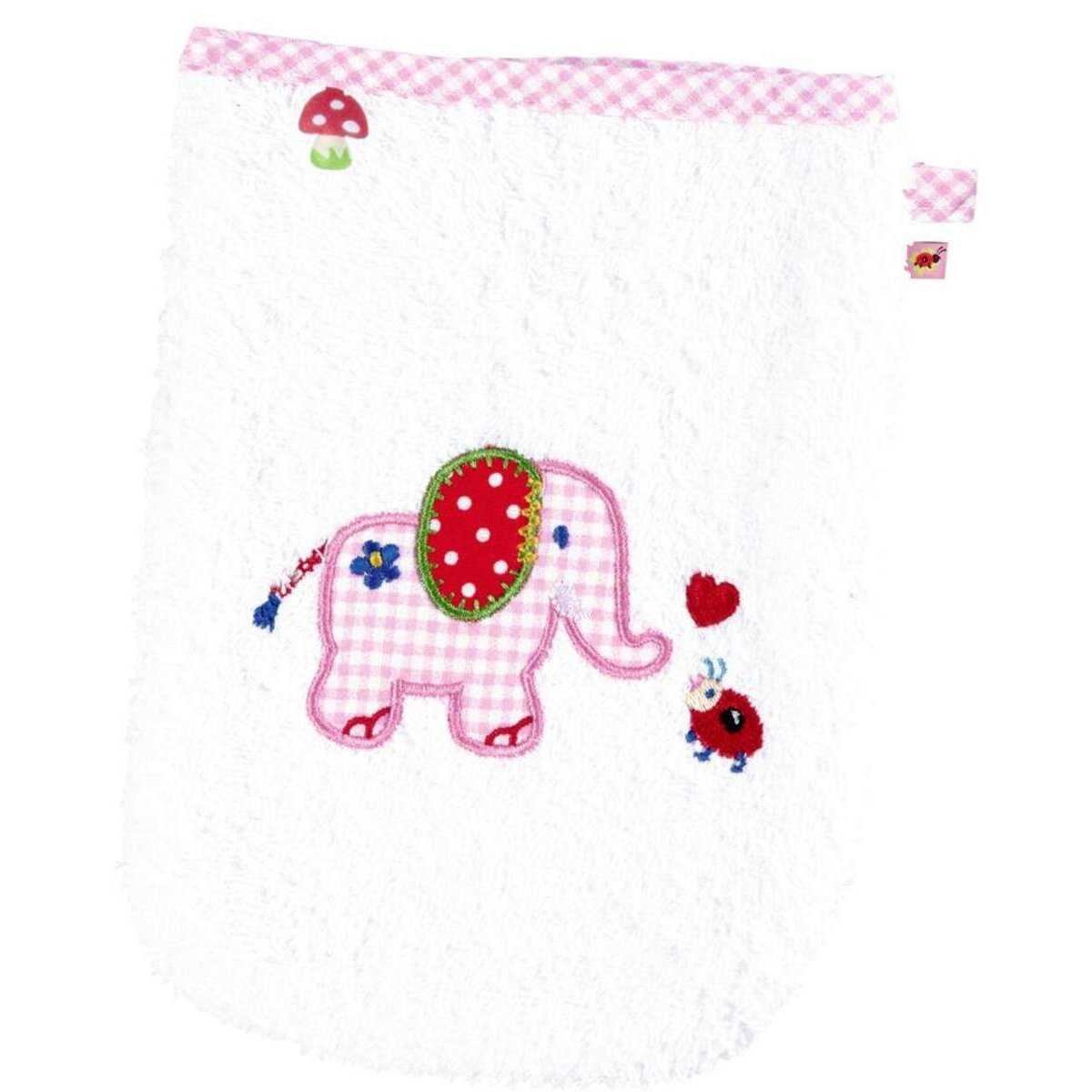 Die Spiegelburg Waschhandschuh BabyGlück, rosa (Elefant)
