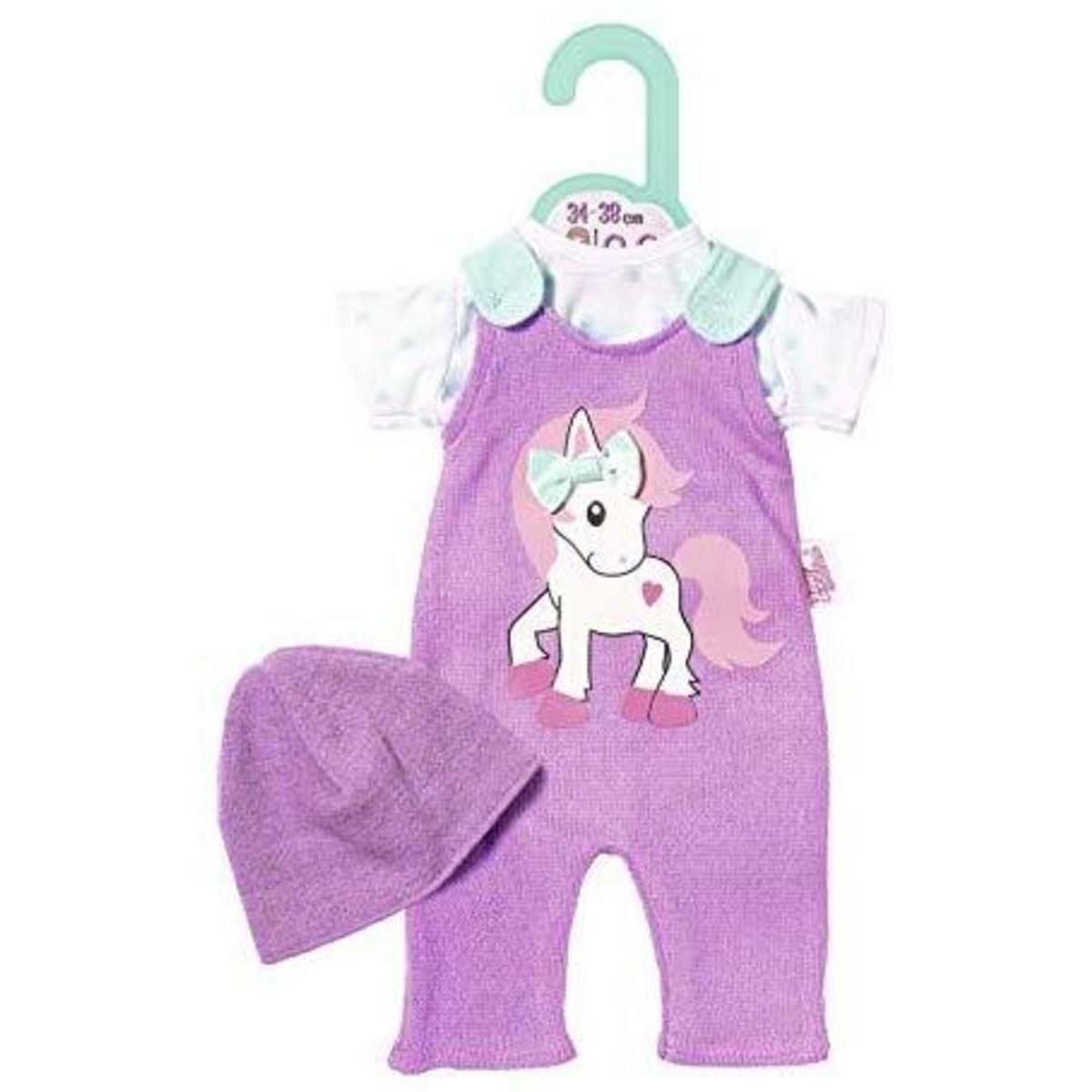 Dolly Moda Strickstrampler m Mütze 36 cm