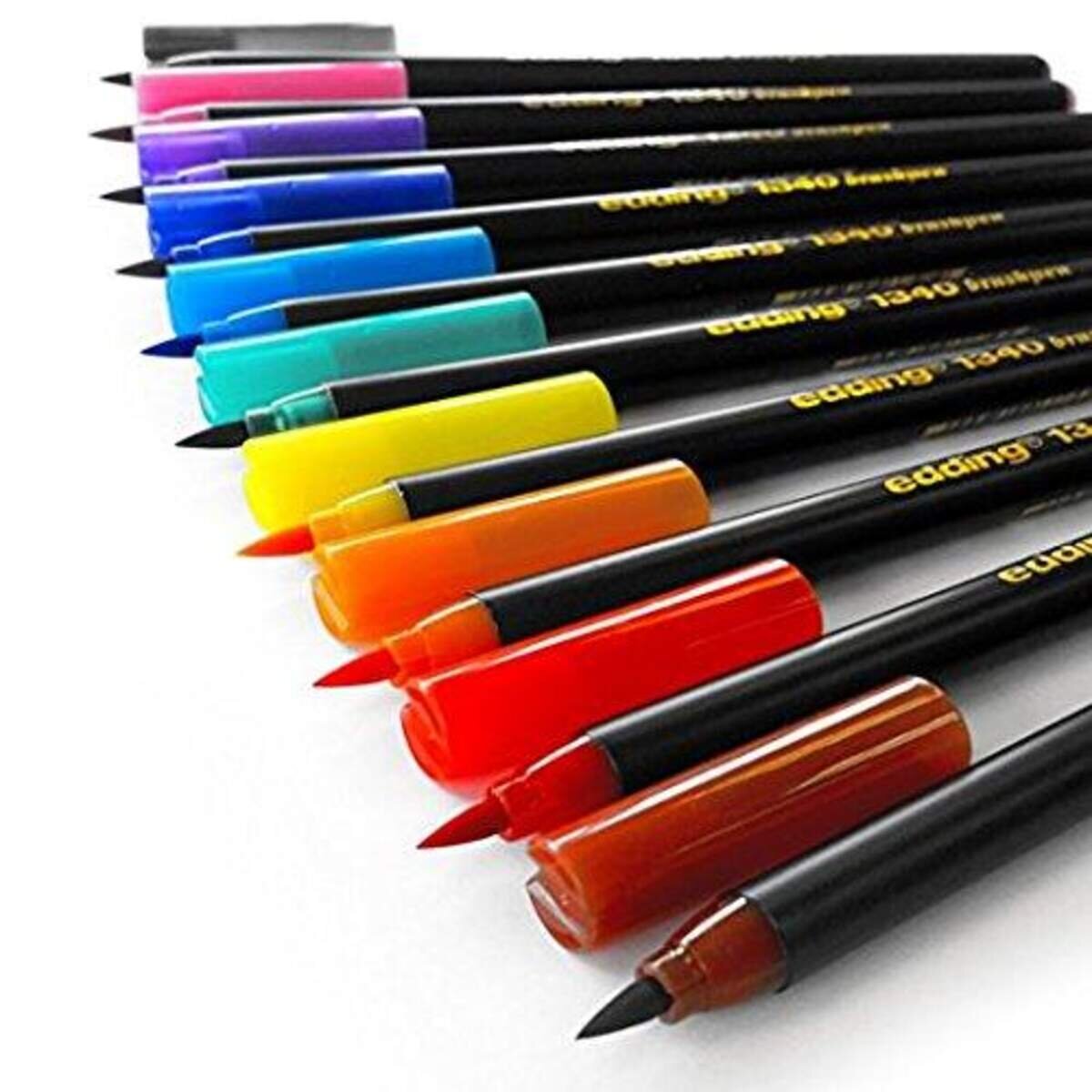 edding Tangle Colouring Set brushpen 10 Stück