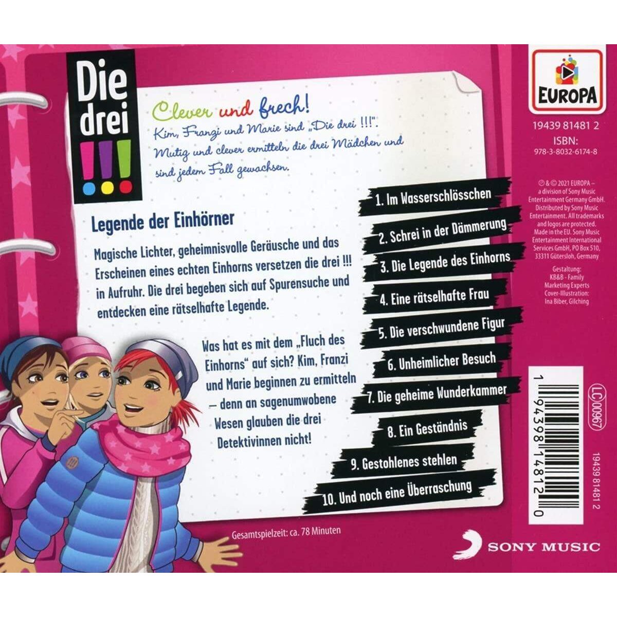 CD !!! 73 Legende der Einhörner