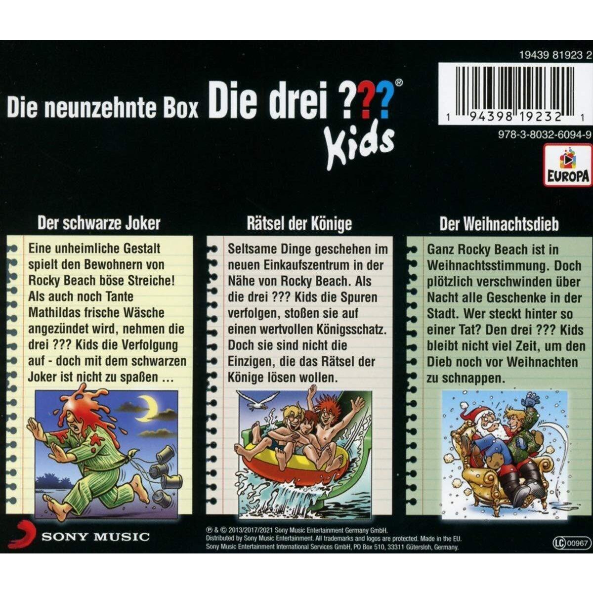 Europa Die Drei ??? kids - 19. 3er Box mit den Folgen 55, 56 und 57