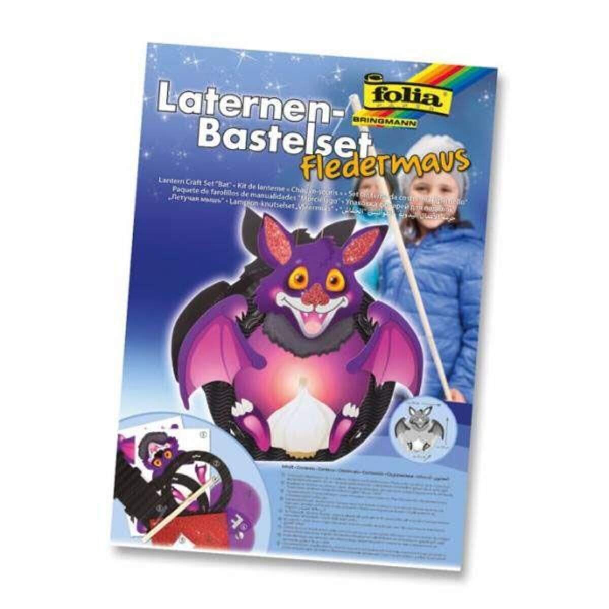 Folia Laternen-Bastelset Fledermaus