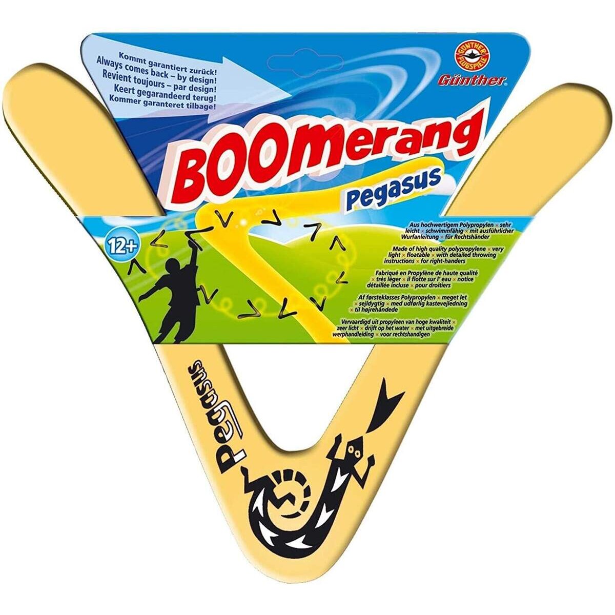 Günther Boomerang Pegasus, klassische Form, ca. 25 cm groß