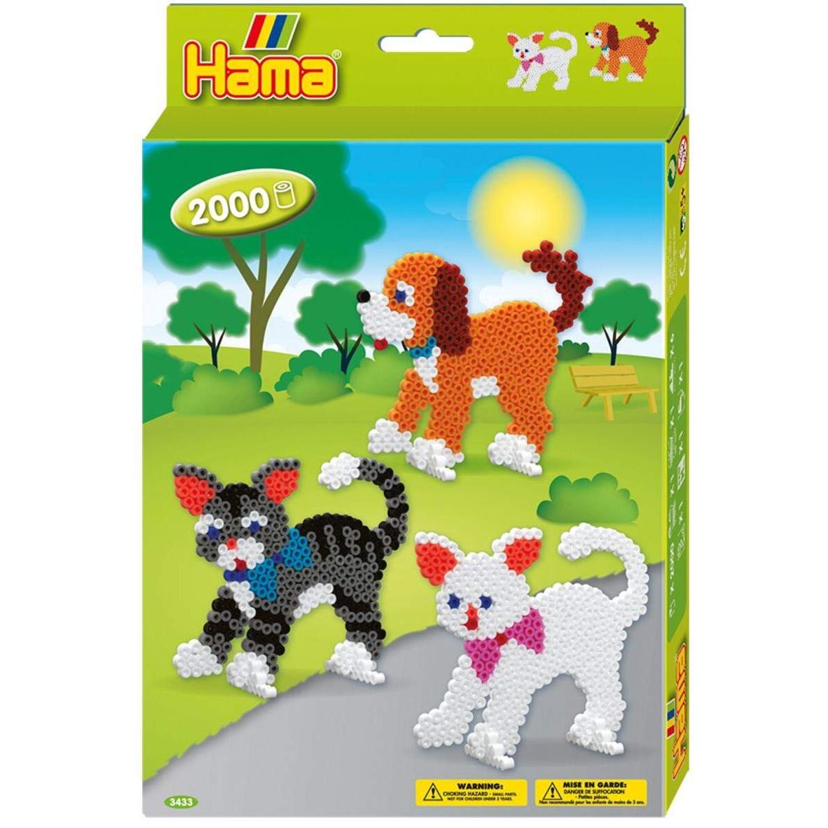 Hama Bügelperlen Hund und Katzen 2000 Perlen