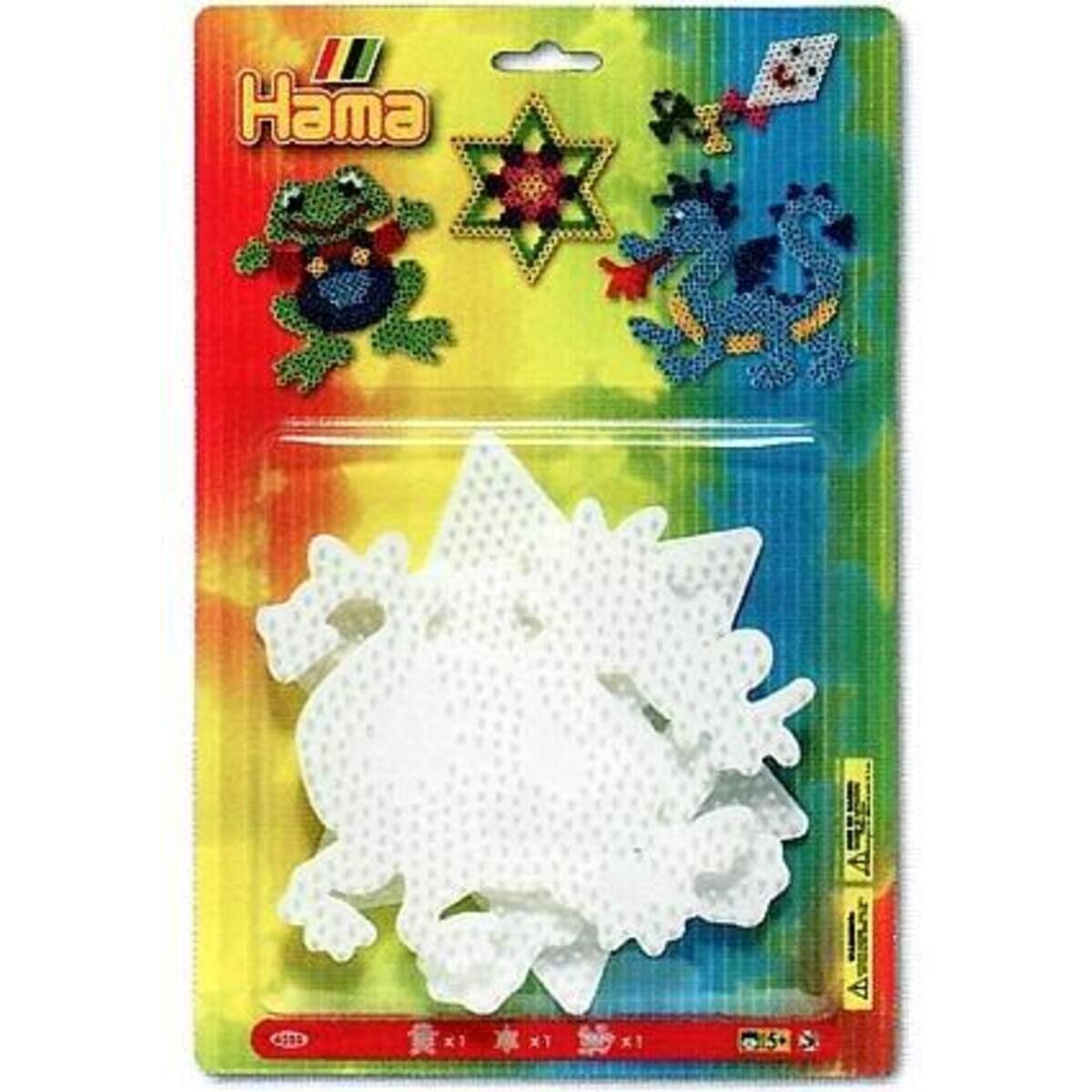 Hama Bügelperlen Platte Frosch/ Stern/Drache 4555
