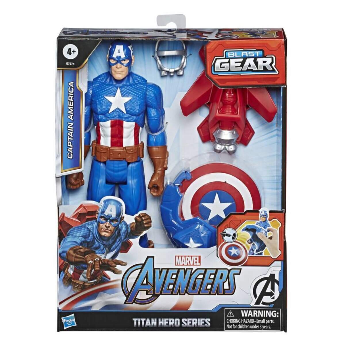 Hasbro Marvel Avengers Titan Hero Series Blast Gear Captain America