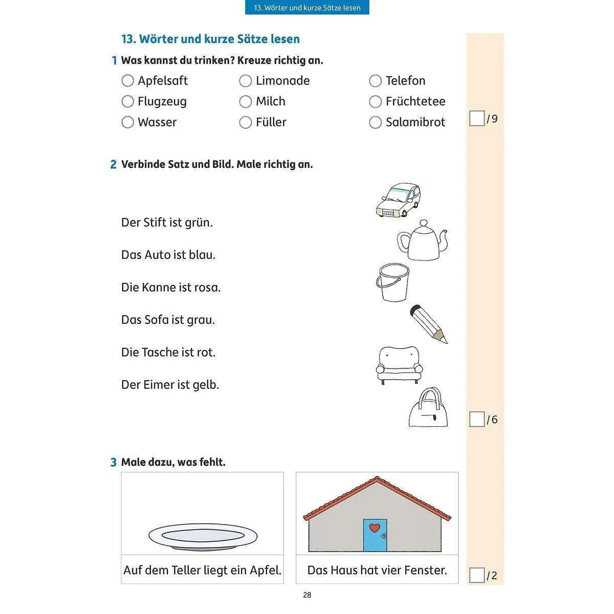 Hauschka Verlag Tests in Deutsch - Lernzielkontrollen 1. Klasse