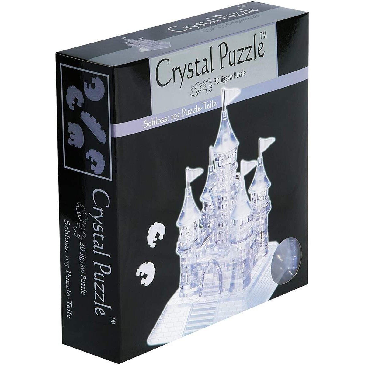 HCM Kinzel Crystal Puzzle - Schloss Transparent, 105 Teile