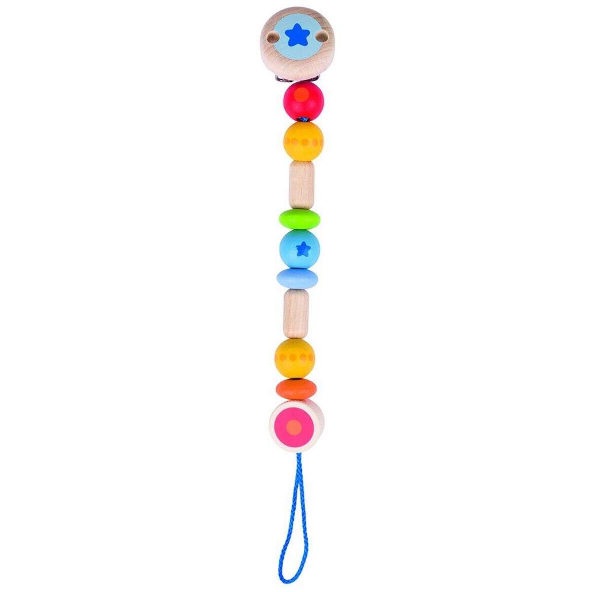 Heimess Schnullerkette Regenbogen