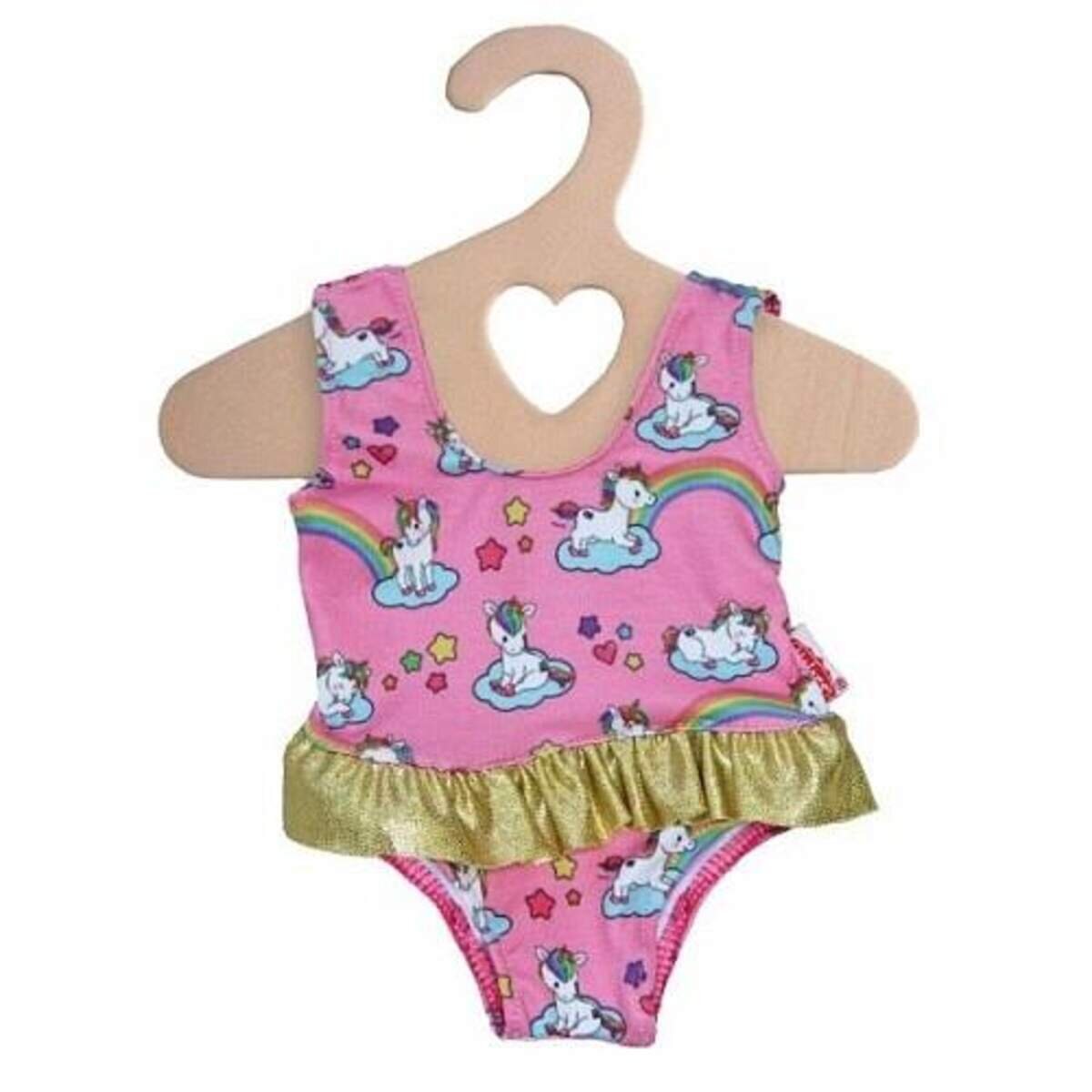 Heless Puppenkleidung Einhorn-Badeanzug in Größe 35-45cm