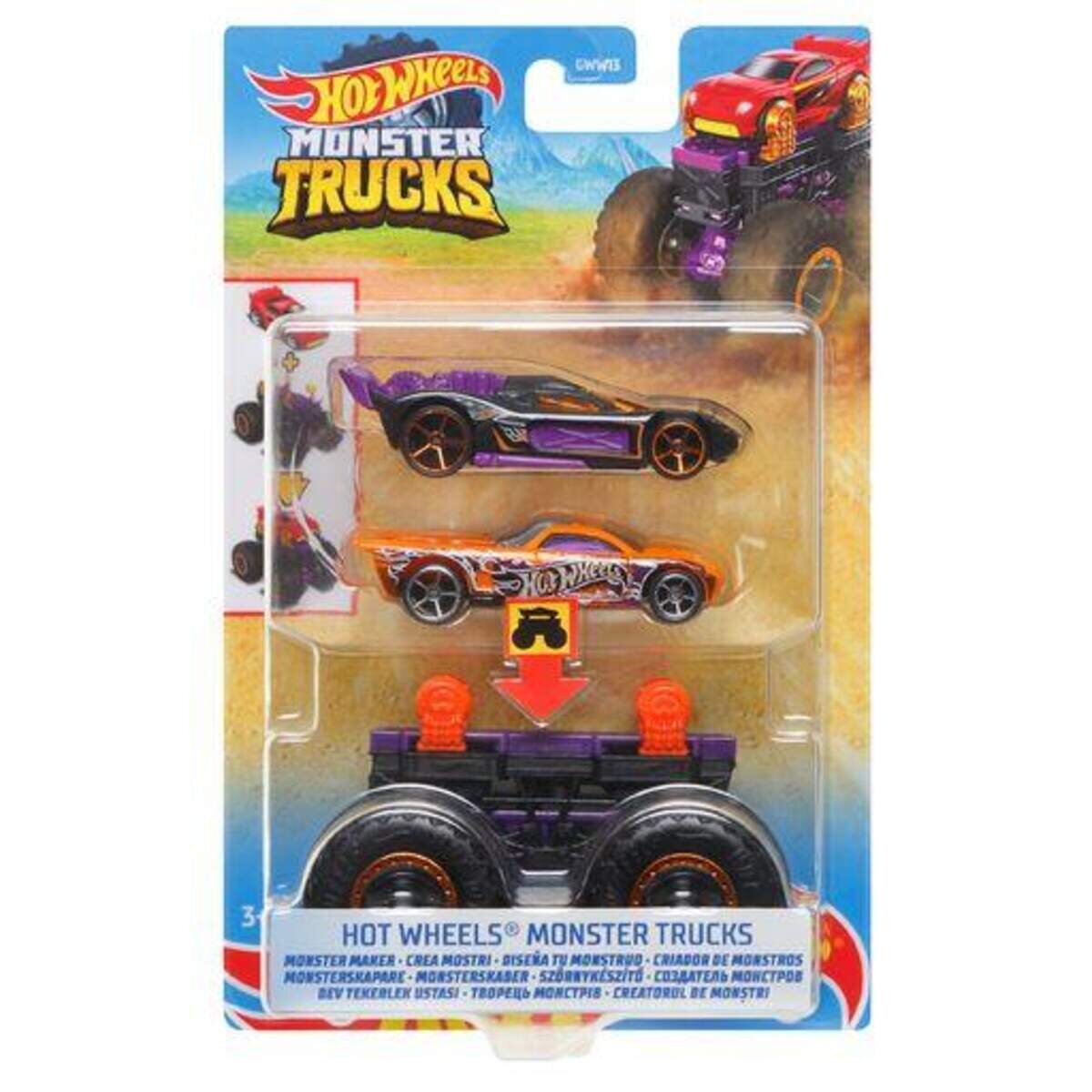 Hot Wheels Monster Trucks, 1 Stück, 8-fach sortiert