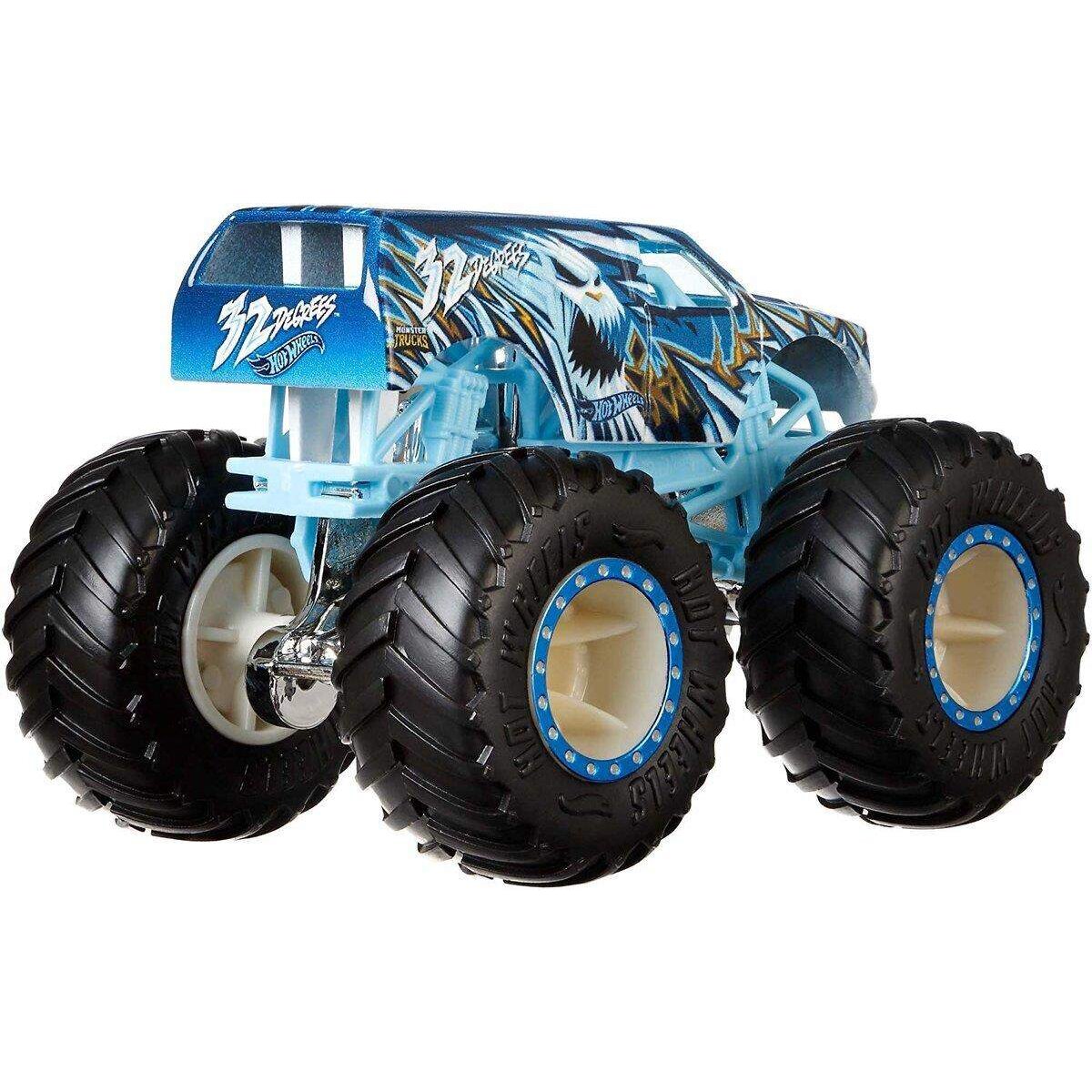 Hot Wheels Monster Trucks Die-Cast 2er-Pack Scorcher vs 32 Degrees 1:64