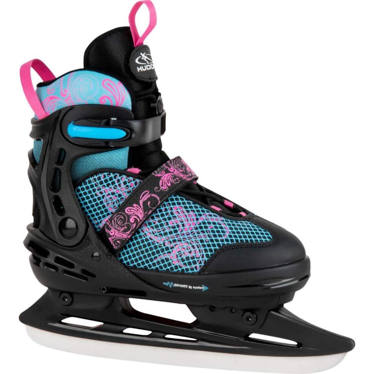 Hudora Schlittschuhe Allround Comfort Floral größenverstellbar 35-40