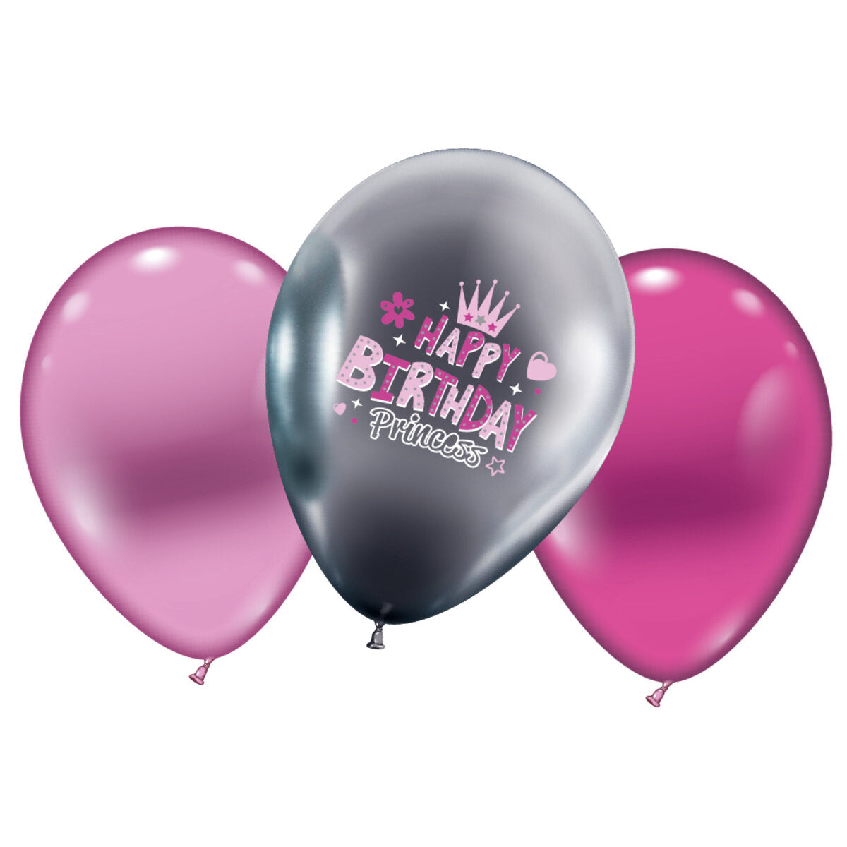 Karaloon 6 Ballons Happy Birthday Princess