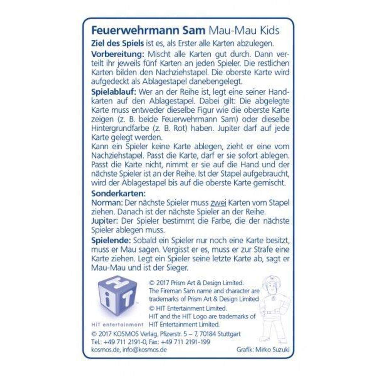 KOSMOS Feuerwehrmann Sam Mau Mau Kids