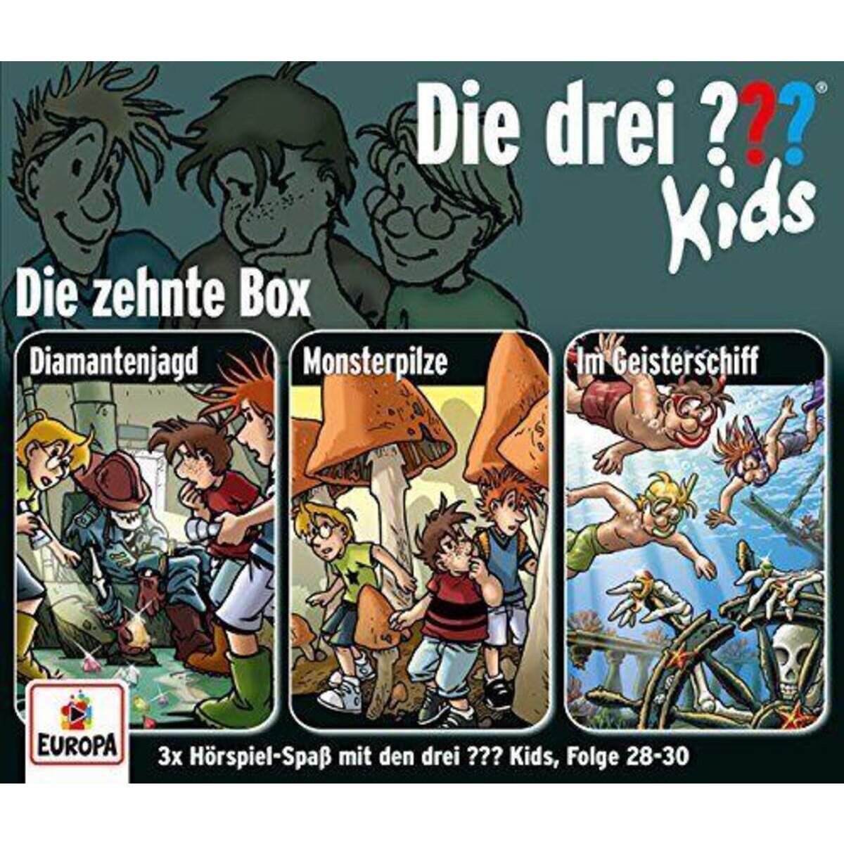 KOSMOS Hörspiel-CD-Box Die drei ??? Kids Folgen 28 - 30
