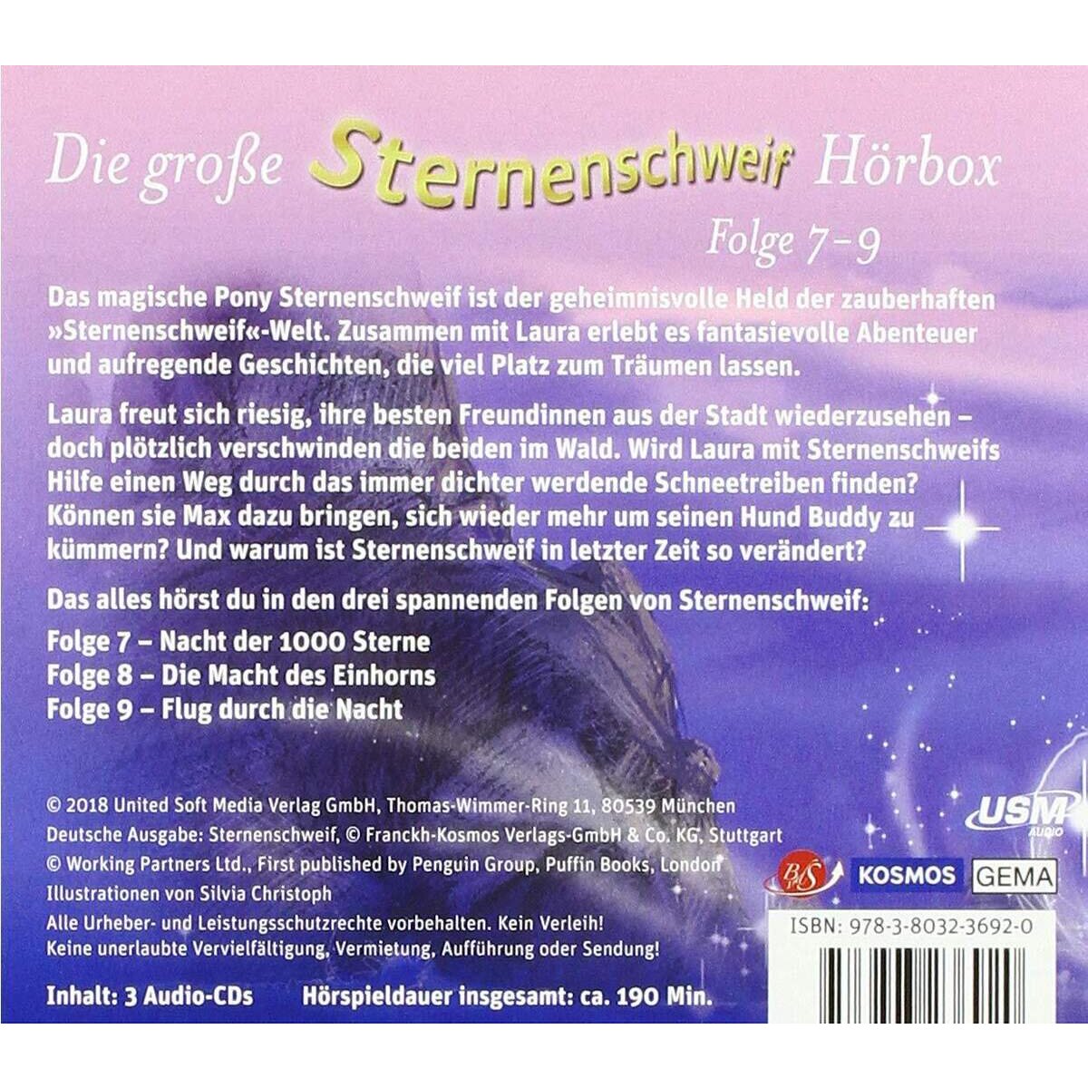 KOSMOS Hörspiel-CD-Box Sternenschweif Folgen 7 - 9