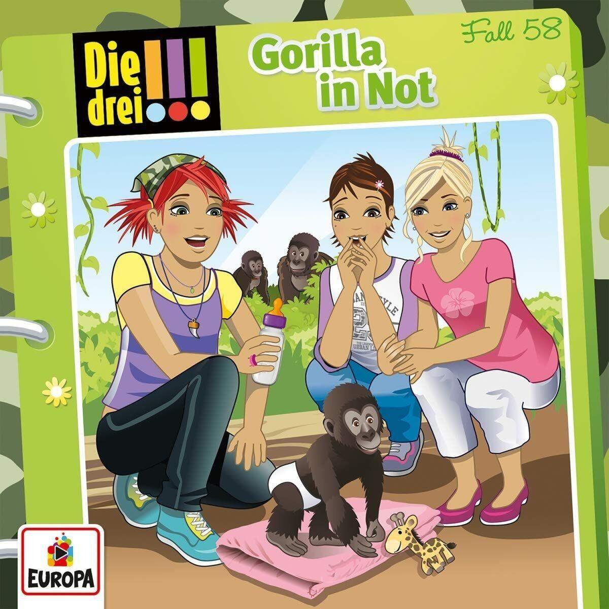 KOSMOS Hörspiel-CD Die drei !!! 58 Gorilla in Not