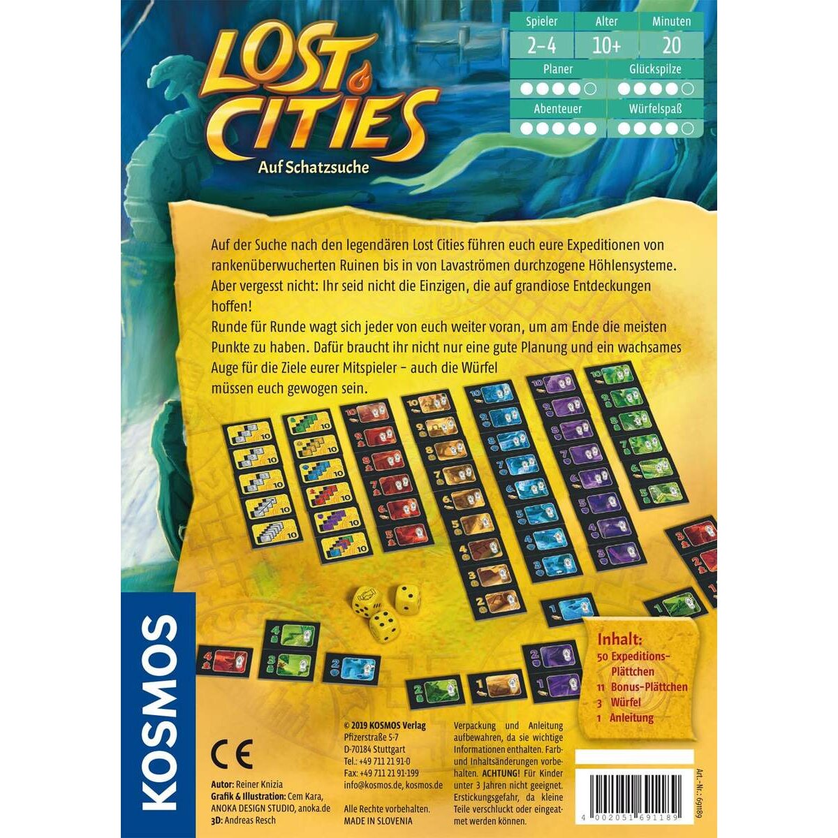 KOSMOS Lost Cities Auf Schatzsuche