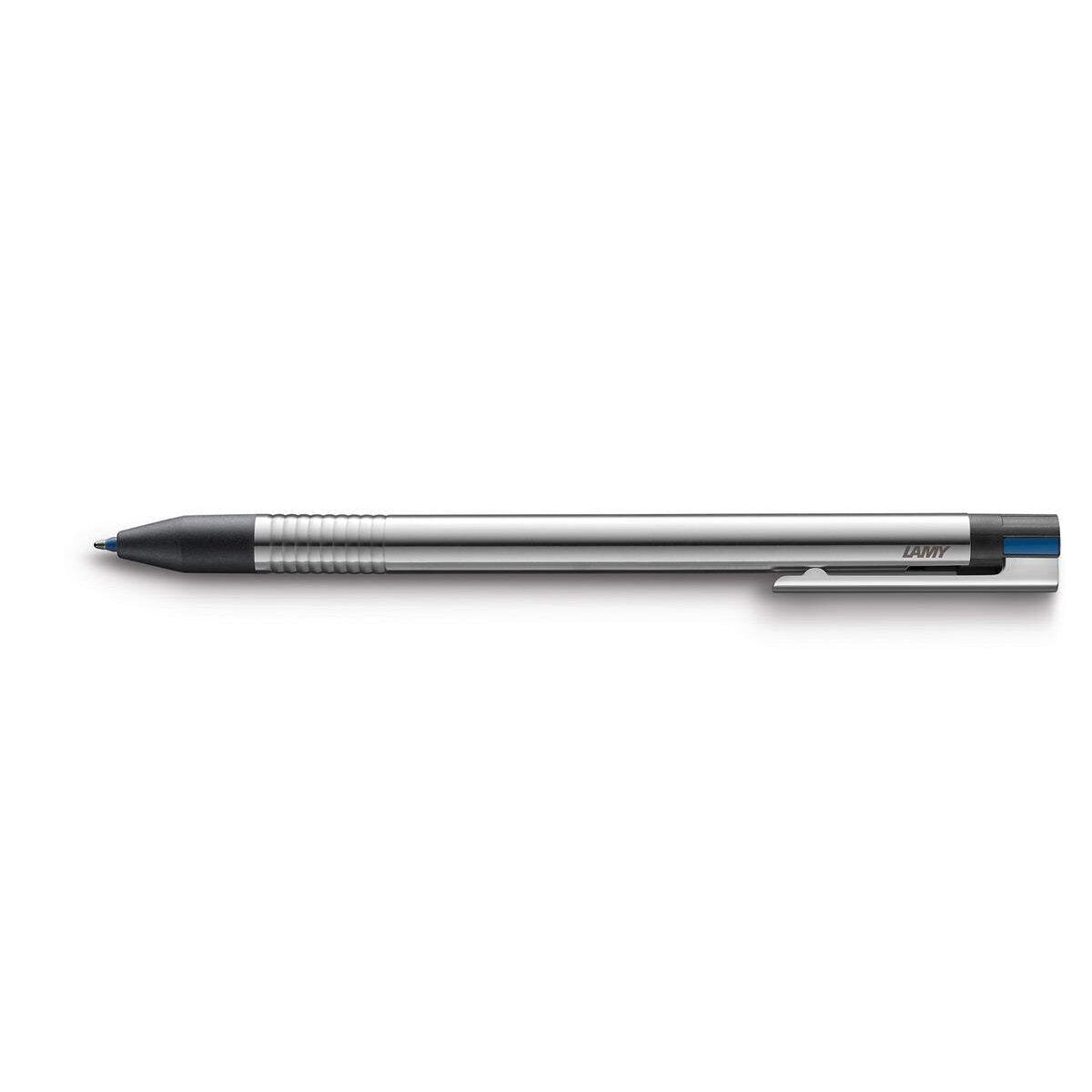 LAMY 5745 Mehrfarbschreiber, Kugelschreiber, M Logo, Modell 405, silber, mit 3-Farb-Mine