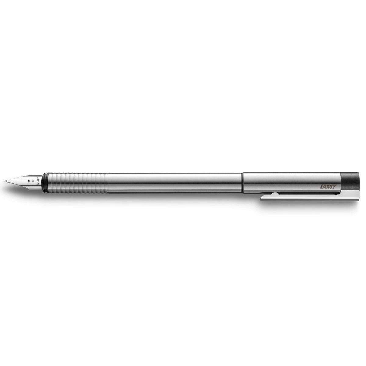 LAMY logo Füllhalter Edelstahl, rundmattiert B