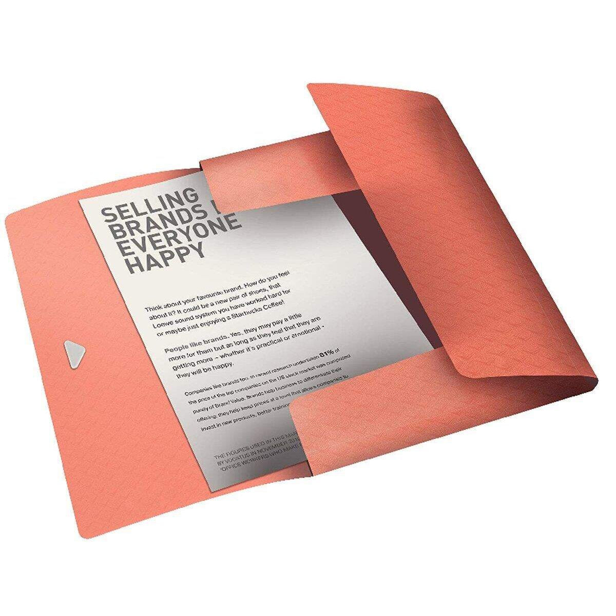 Leitz Esselte Colour Ice Eckspannermappe apricot