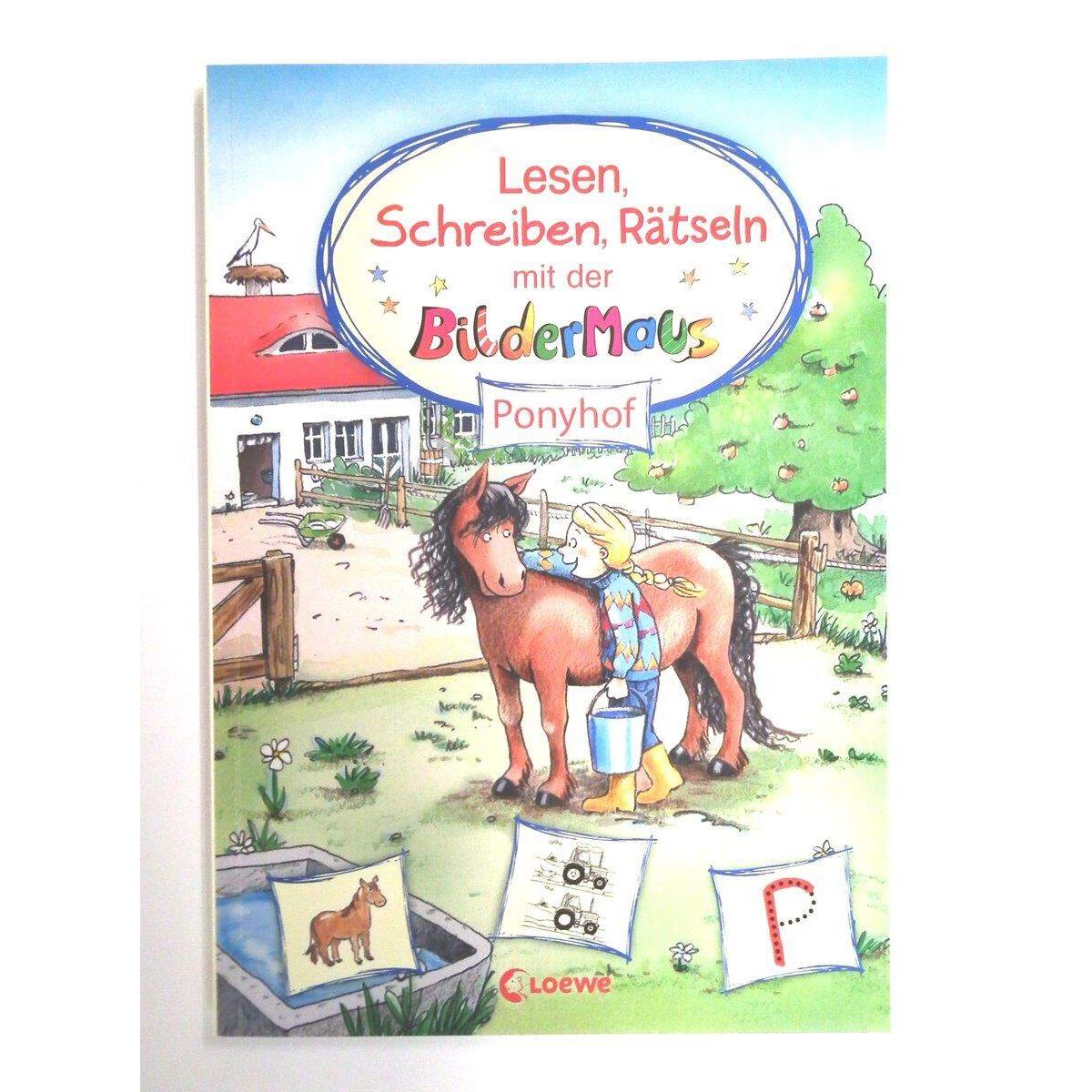 Loewe Lesen, Schreiben, Rätseln mit der Bildermaus Ponyhof