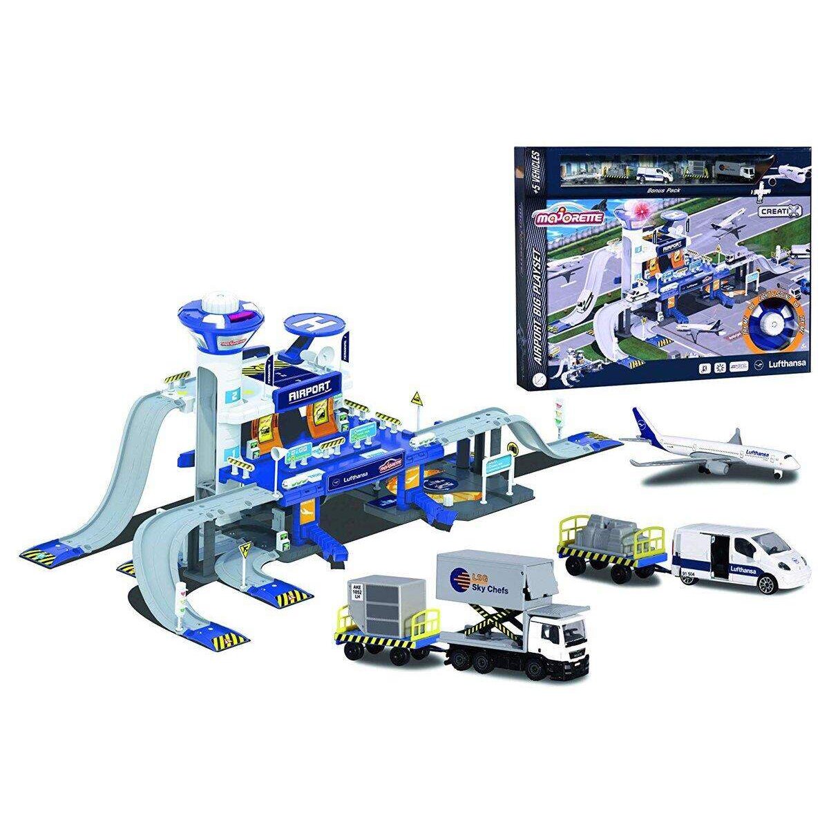 Majorette Creatix Flughafen Lufthansa mit 5 Fahrzeugen