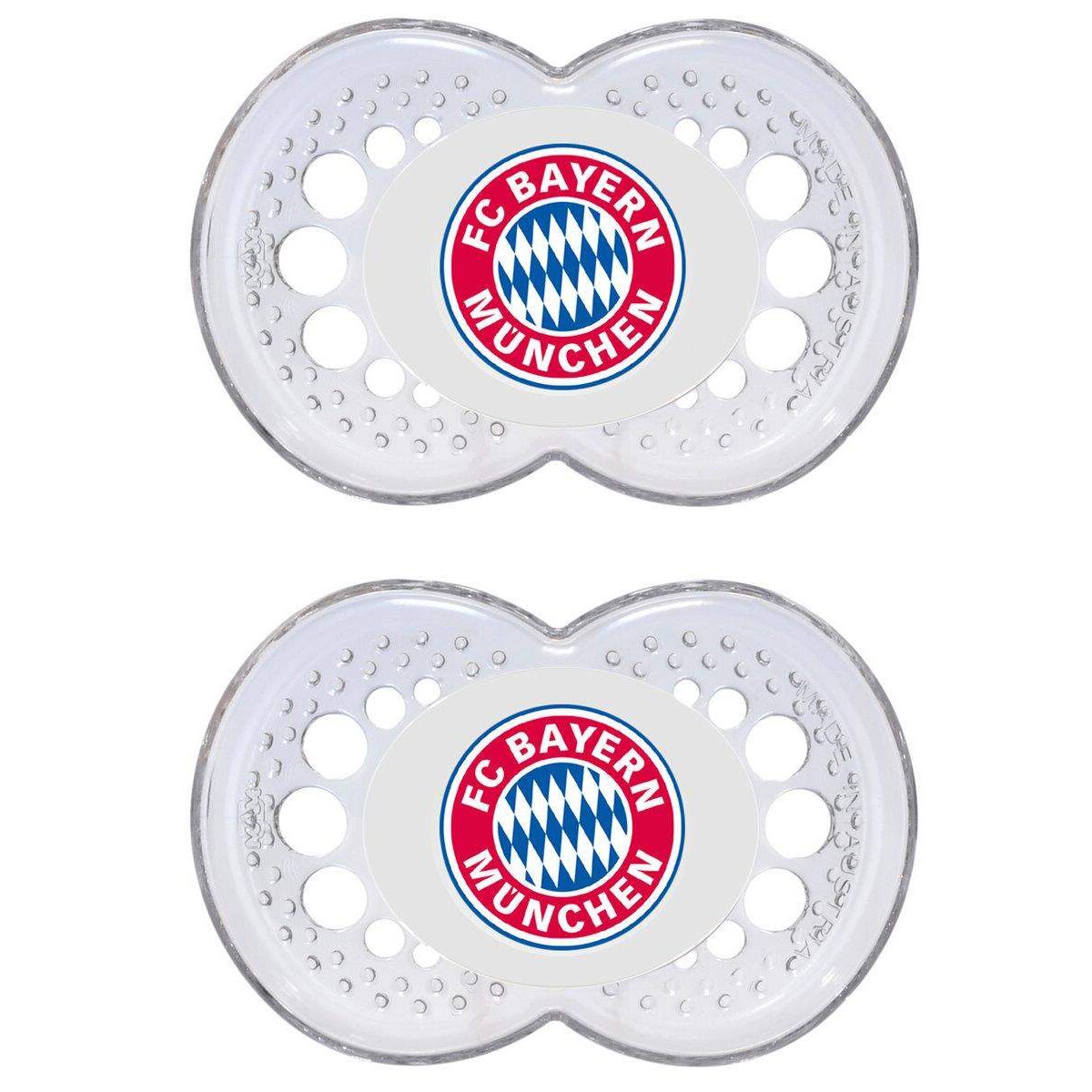 MAM FC Bayern Babyschnuller 2er Set, 6-16, Silikon