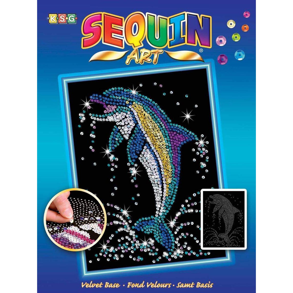 Mammut Sequin Art Blue Delfin