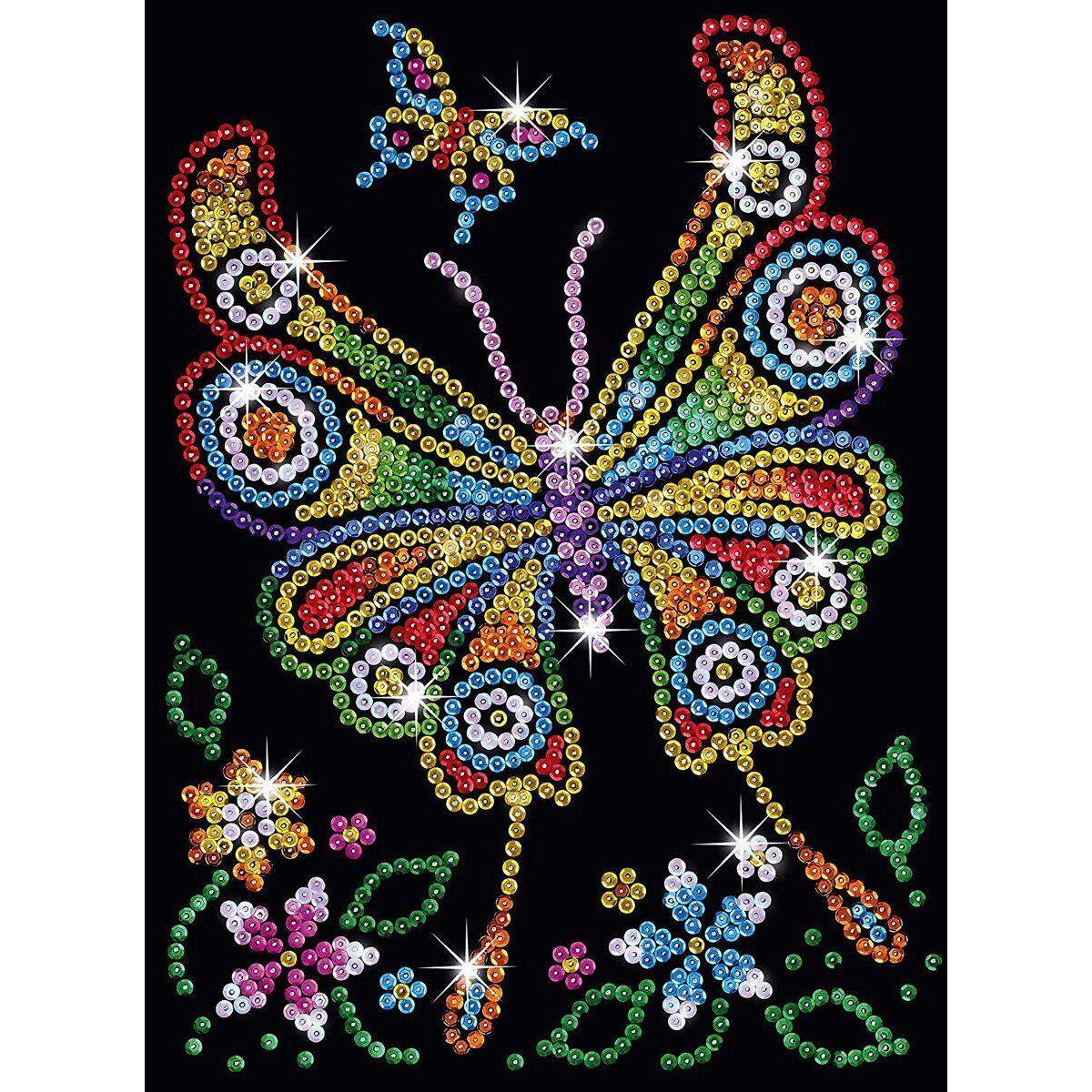 Mammut Sequin Art Red Schmetterling