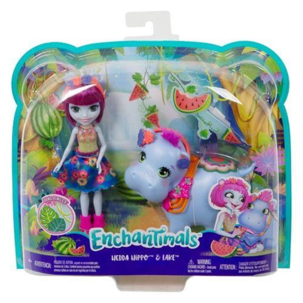 Mattel Enchantimals Hedda Hippo und Lake