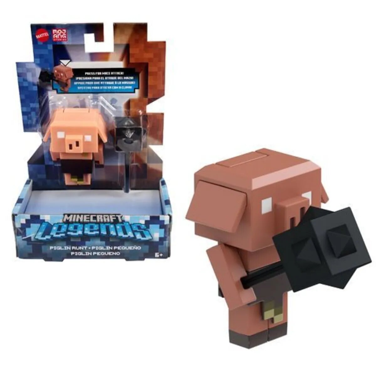 Mattel Minecraft Legends Fidget Figures, 1 Packung, 3-fach sortiert