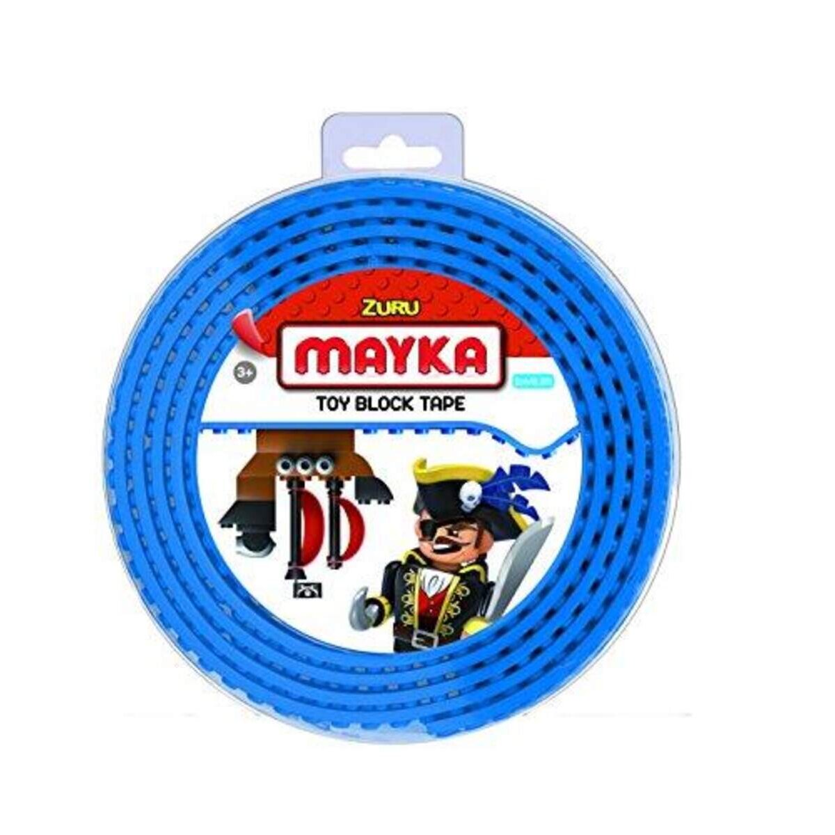 Mayka Block Baustein Tape medium, 2m, 4-reihig blau