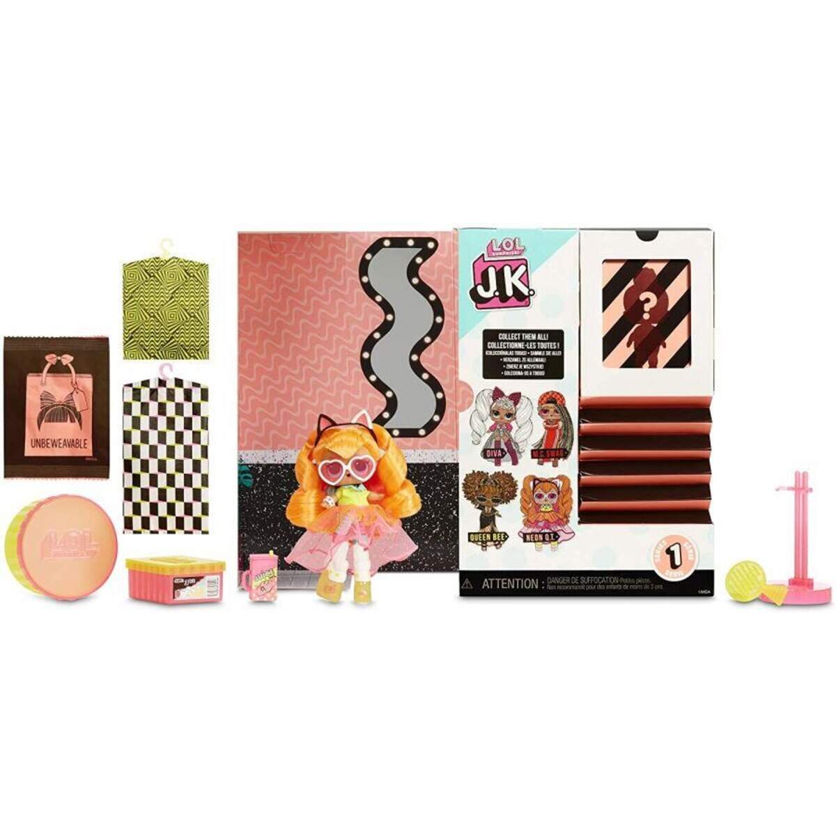 MGA Entertainment L.O.L. Surprise J.K. Doll- Neon Q.T.