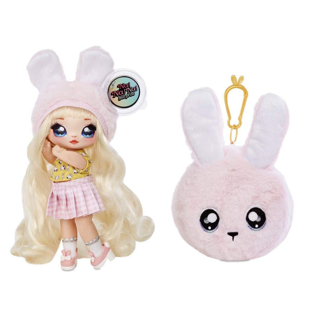 MGA Entertainment L.O.L. Surprise! Na! Na! Na! Surprise! Doll 2in1 Puppe mit Plüsch-Anhänger, 1 Stück, sortiert