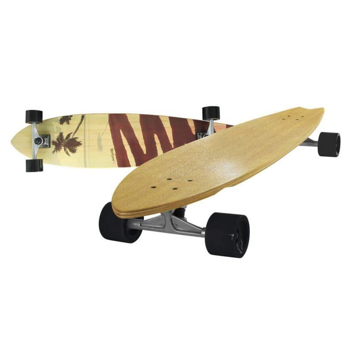 MTS Sportartikel Street Surfing Longboard Fishtail Hillstreet red, ABEC 7