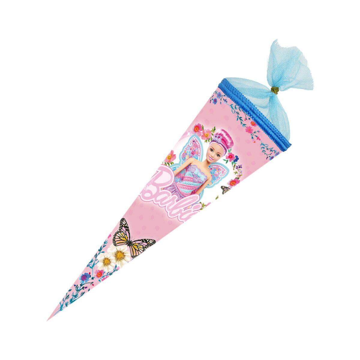 Nestler Schultüte Barbie Feenprinzessin Tüllverschluss 35cm rund
