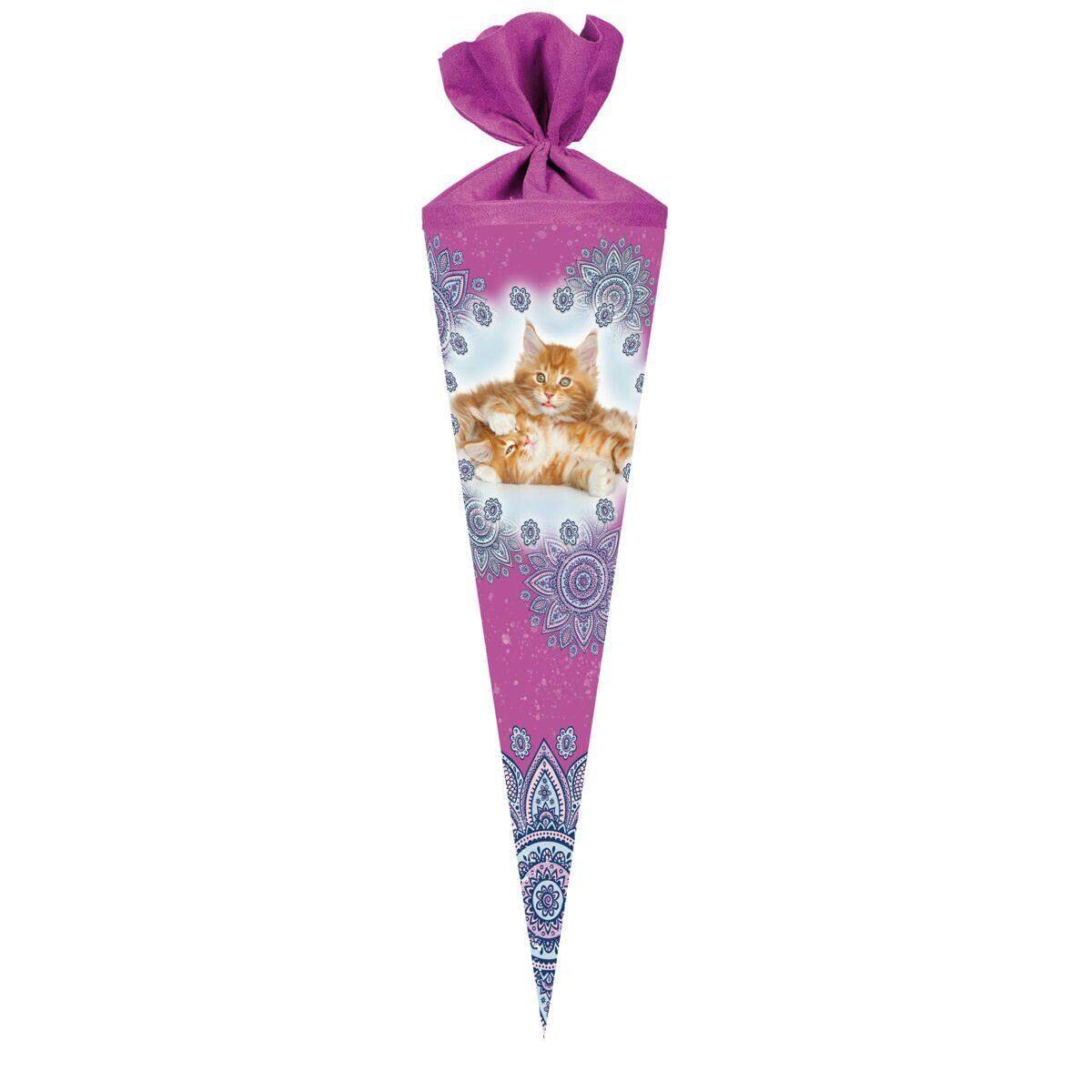 Nestler Schultüte Katzenbabys 70cm rund