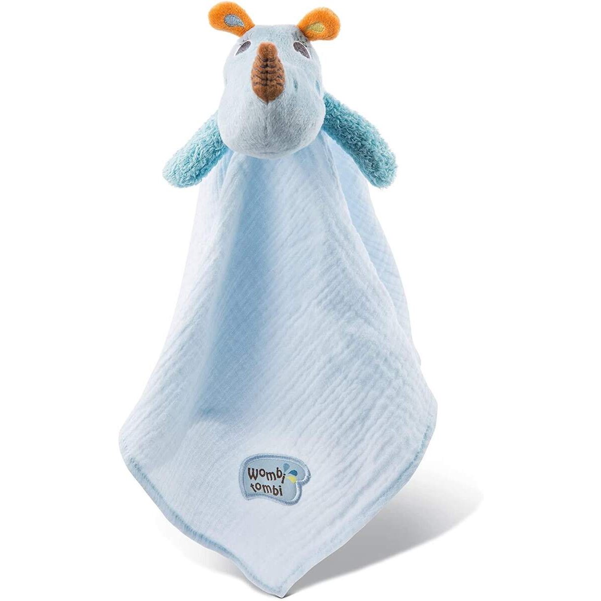NICI 46576 Schnuffeltuch / Kuscheltuch Nashorn Manuffi 38x38cm