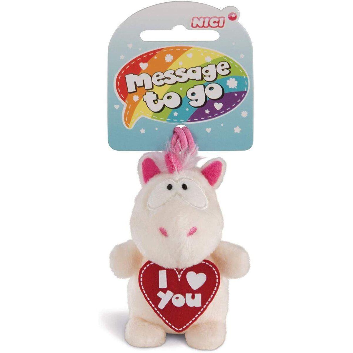 NICI Anhänger Einhorn Theodor I love you, 8 cm