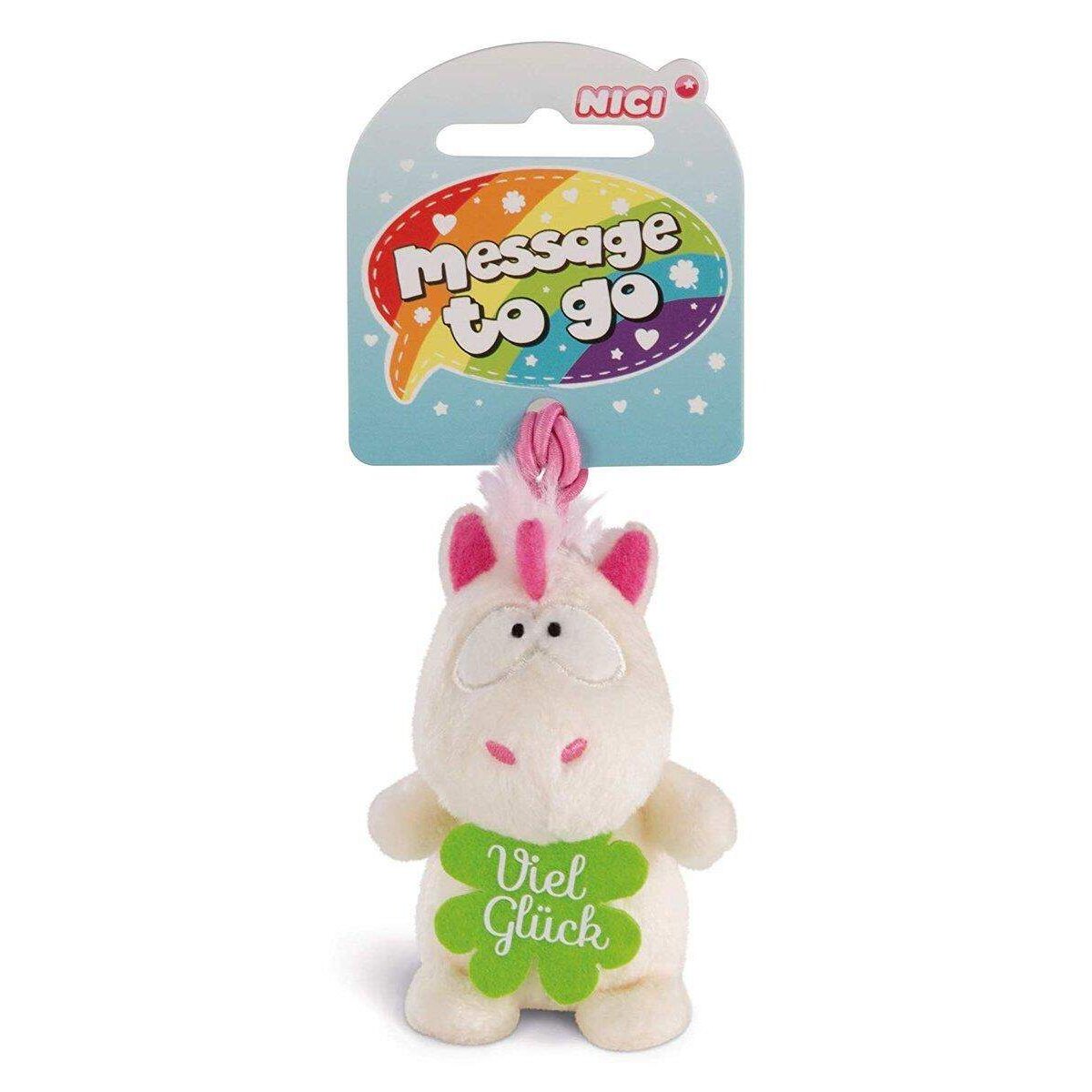 NICI Anhänger Einhorn Theodor "Viel Glück", 8 cm
