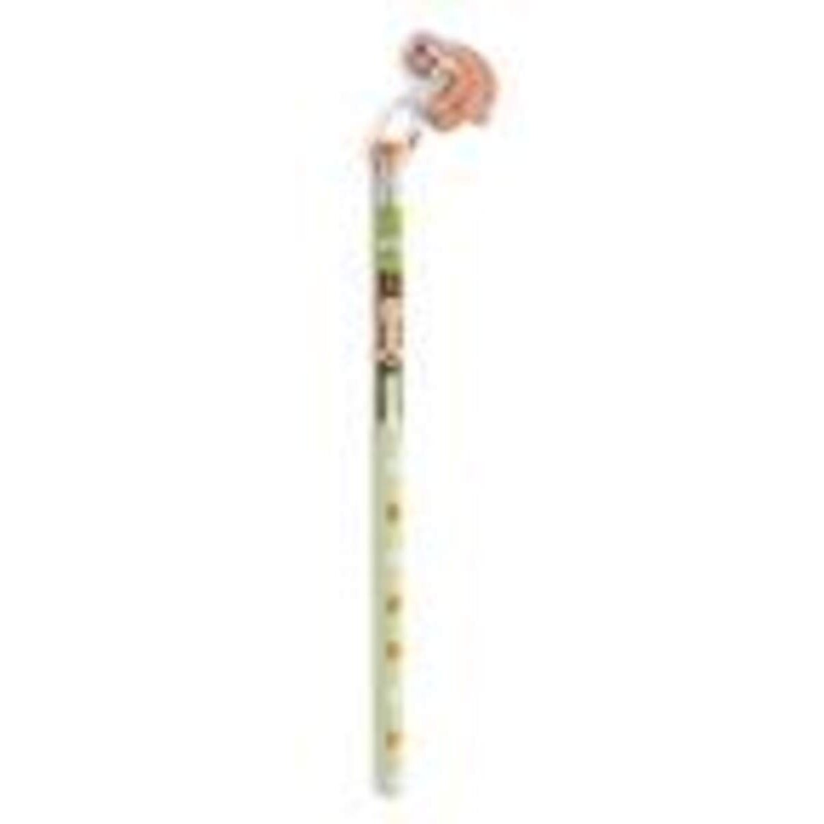 NICI Bleistift Faultier mit Radiergummi und 2D-Anhänger, 18,7 cm