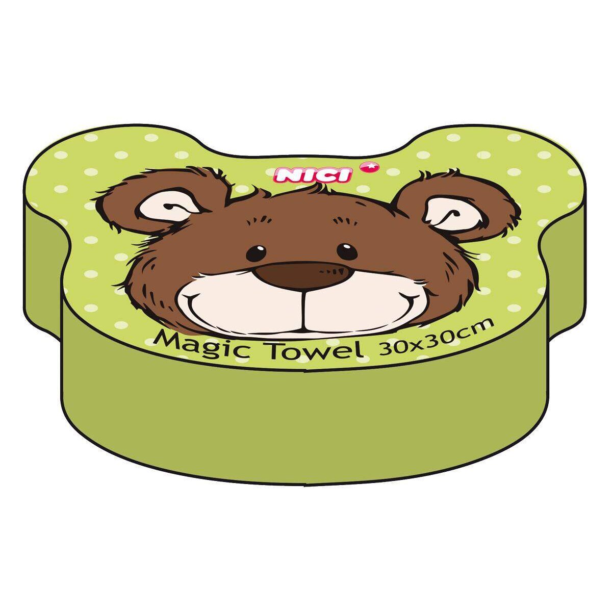 NICI Classic Bear Zauber-Handtuch, 30 x 30 cm