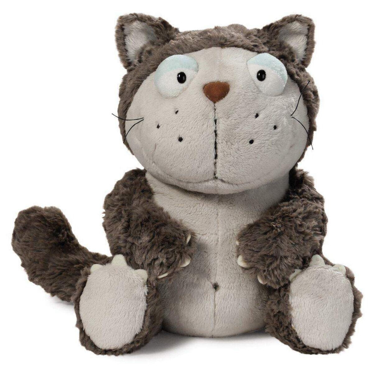 NICI Comic Cats Katze Lazy grau, 15cm