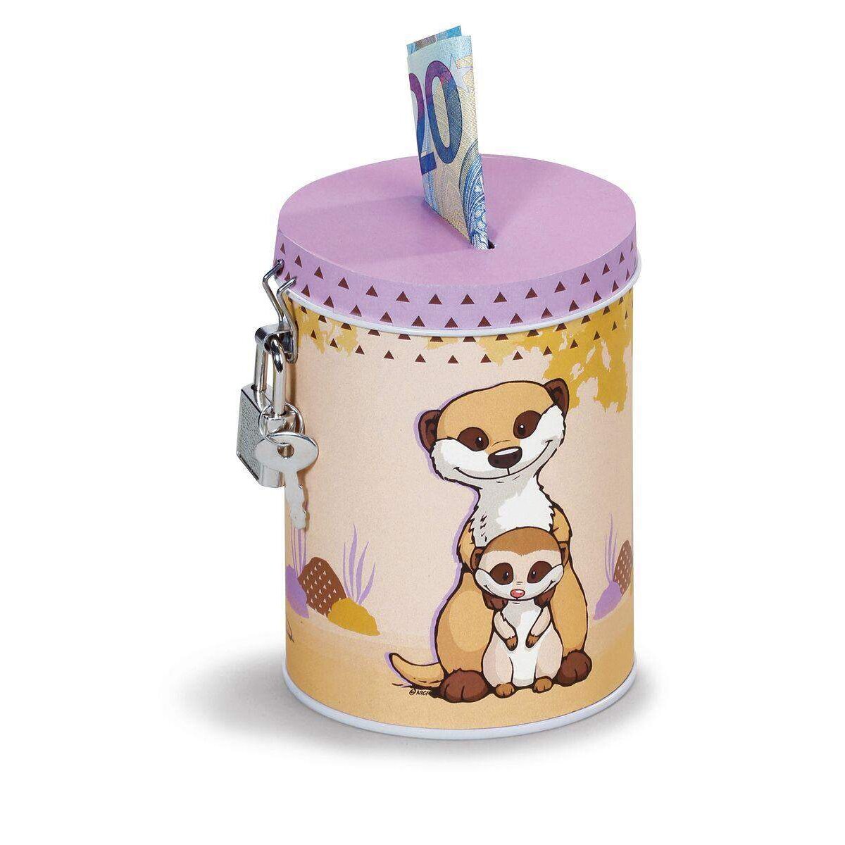 NICI Erdmännchen mit Kind Spardose