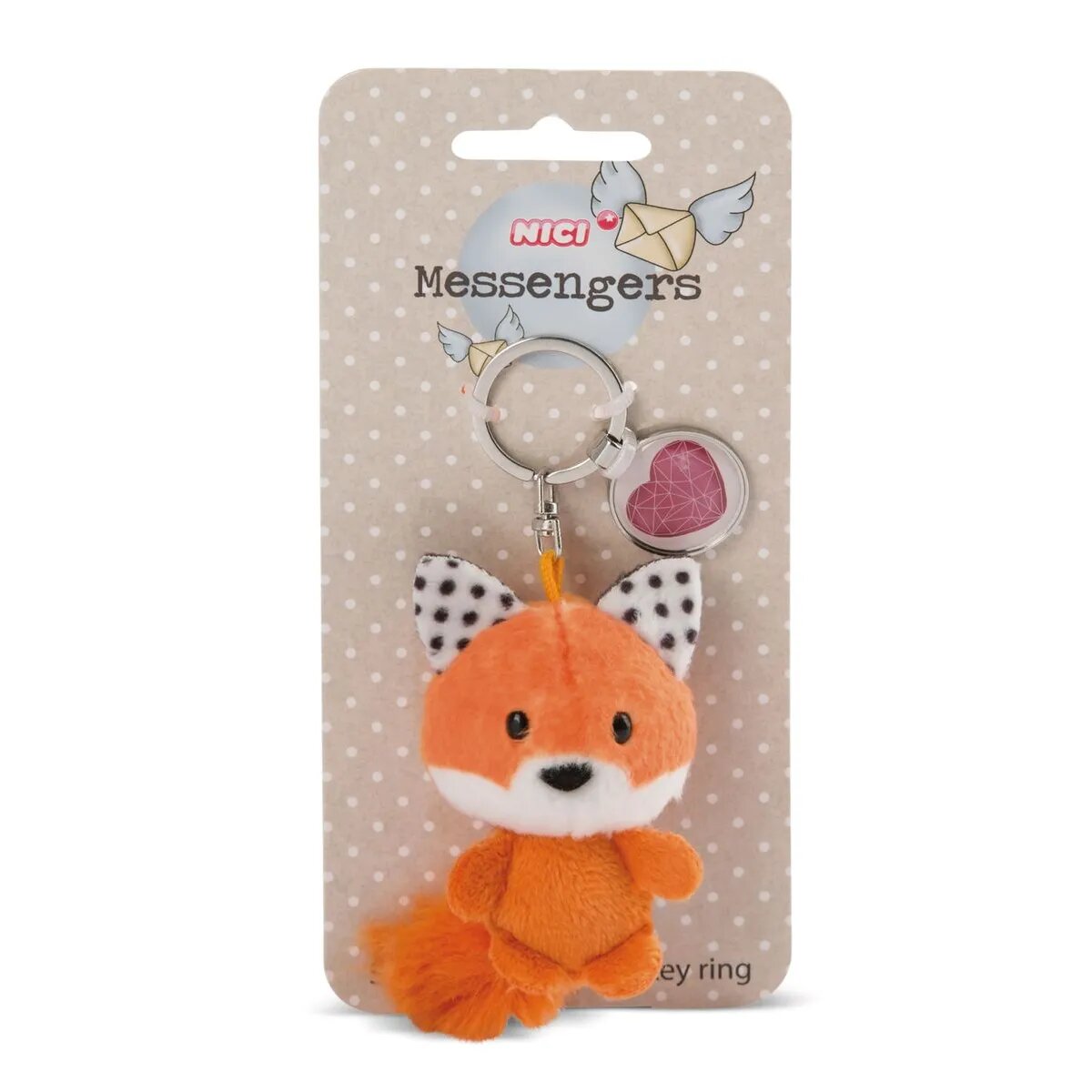 NICI Fuchs 7cm Bb SA mit Anhänger "Herz Symbol"