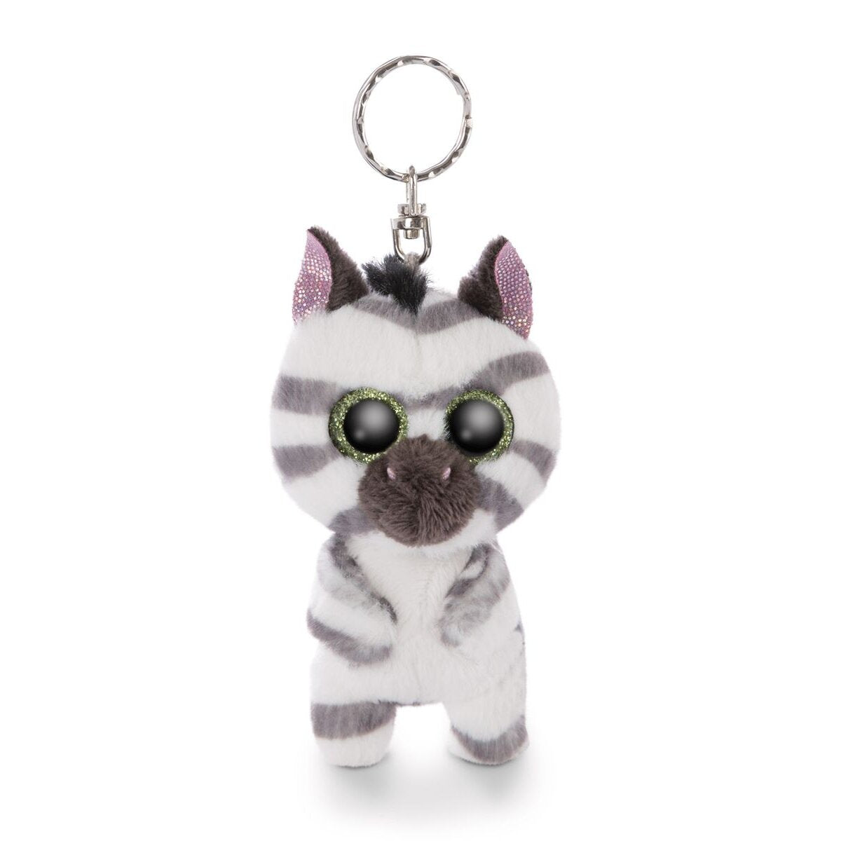 NICI Glubschis Schlenker Zebra Mankalita Schlüsselanhänger, 9 cm